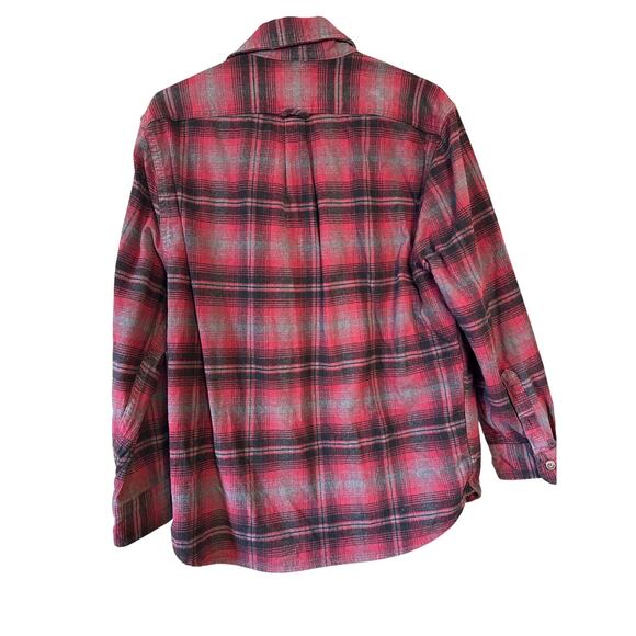 Jach's Heritage Flannel Red Plaid Button Up See Measurement Picture - Picture 4 of 5